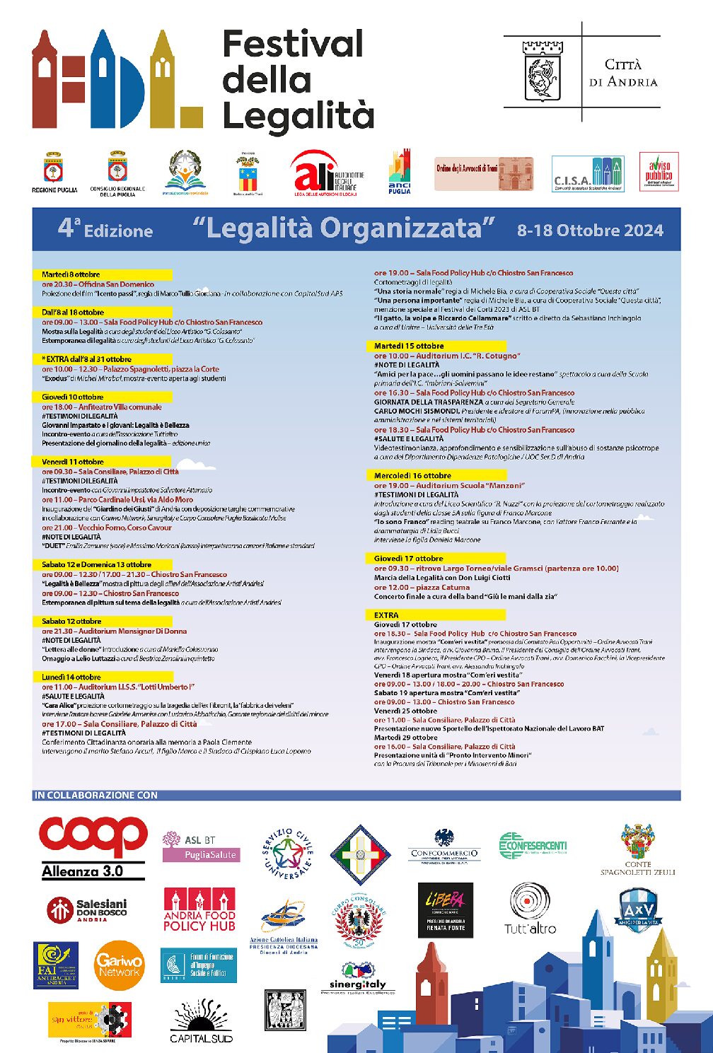 Festival della Legalità - Il programma della IV edizione