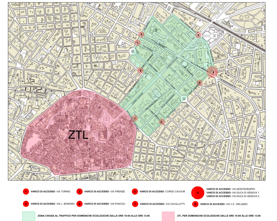 Domeniche ecologiche, pubblicata Ordinanza Sindacale n. 353 di chiusura al traffico del centro cittadino